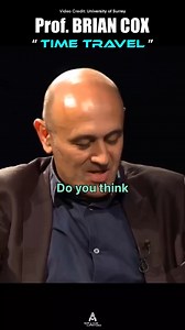 Prof. Brian Cox - Time Travel Explanation. Follow @spacecameocommunity for more. #professor #briancox #timetravel #explanation #science #astrophysics #sciencefiction #theory #theoreticalphysics #physicist #past #future #speedoflight #instascience #explorepage | Space Cameo