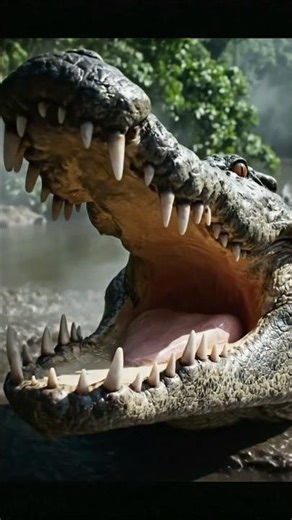 Amazon Jungle’s Deadliest Crocodile Attack!#crocodile #trending #viral #youtubeshorts