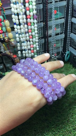 CODE: LA8006 Higher Grade Lavender Amethyst Bracelet 7mm or 7mm++