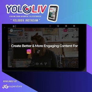Vertical Streaming, Made it Easy! 👌 Create 𝗕𝗘𝗧𝗧𝗘𝗥 & 𝗺𝗼𝗿𝗲 𝗲𝗻𝗴𝗮𝗴𝗶𝗻𝗴 content for Instagram and TikTok. 🤩 Introducing the 𝗬𝗼𝗹𝗼𝗕𝗼𝘅 𝗜𝗻𝘀𝘁𝗿𝗲𝗮𝗺 𝗩𝗲𝗿𝘁𝗶𝗰𝗮𝗹 𝗟𝗶𝘃𝗲 𝗦𝘁𝗿𝗲𝗮𝗺𝗶𝗻𝗴 𝗘𝗻𝗰𝗼𝗱𝗲𝗿 𝗮𝗻𝗱 𝗠𝗼𝗻𝗶𝘁𝗼𝗿 from YoloLiv. 😎 GET YOURS NOW! 🛒 Message us for orders and inquiries. 📩 Lazada: https://s.lazada.com.ph/l.6EL Shopee: https://shp.ee/sfsidci Instagram: instagram.com/jgsuperstore Facebook: https://bit.ly/3rEn3UB #JGsuperstore #HAPPYsaJG #YOLOLIV