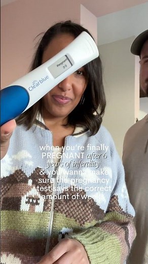 Taking a clear blue digital pregnancy test after 6+ years of infertility #clearblue