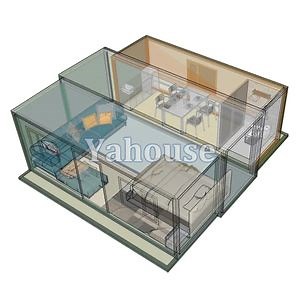 [Hot Item] Foldable Container Home Prefab Steel Structure Cabin 20FT Modular Portable Tiny Prefabricated Expandable Container House for Sale