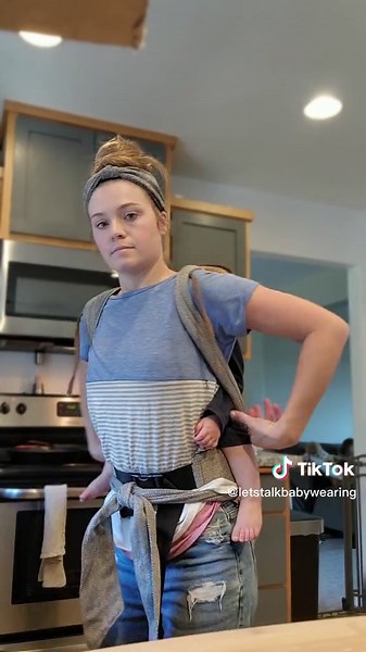 Anyone else stressed about napping schedules with the holiday season? contact naps get us through a lot of changing schedules, new places, etc. it can also be a great way to give them a break when overstimulated! #babywearing #babywearingmama #holidays #AEHolidayCard