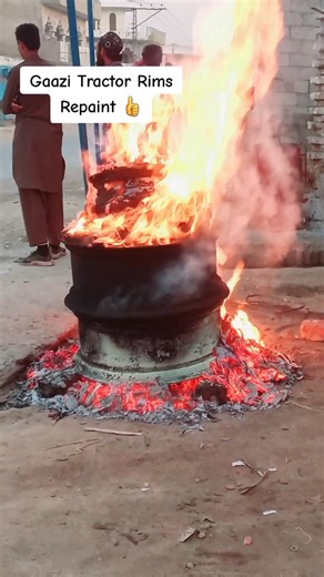 Tractor Rims Repaint Original Geniun Paint 🥰👍 #automobile #lifeisbutadream #cars #diy
