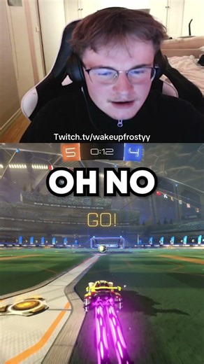 Bro has ZERO reaction time💀 #rocketleague #gaming #jynxzi