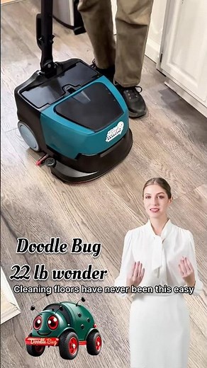 Doodle Bug. 22 lb high speed floor cleaning machine. Wood, LVP, LVT and other hard surfaces.