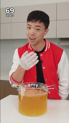 What happens if you dip hands in 100 layers of wax?