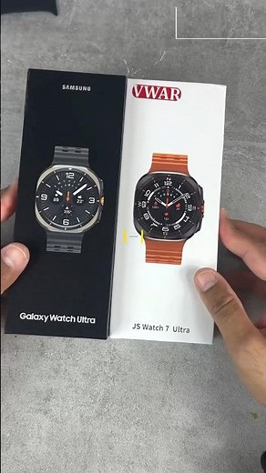 REAL vs FAKE: Samsung Galaxy Watch Ultra VS JS Watch Ultra: Unboxing #shorts #smartwatch