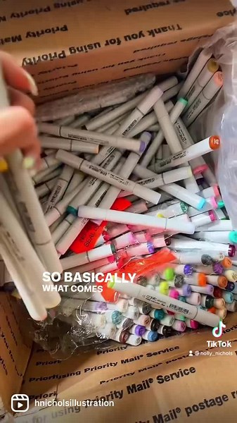 Buying the full Copic marker collection after 12 years of being a collector 💙 #copicmarkers #fashionillustration #copic #asmr #fashionsketch #copic | Holly Nichols Illustration