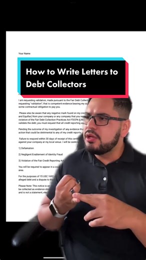 How to Write a Letter to a Debt Collector #debtcollectors #debtcollection #creditrepairtips #creditscore #creditbasics #creditrestoration #crediteducation
