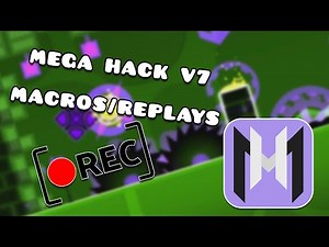 Replay (Macros) Tutorial | Geometry Dash Mega Hack V7 Pro