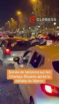 Tensions sur les Champs Elysées après la finale de la CAN entre le Sénégal et le Maroc