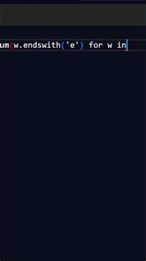 Count words ending with 'e' using Python #coding #python #programming
