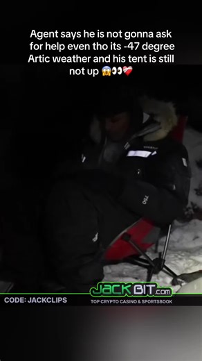 Agent says he is not gonna ask for help even tho its -47 degree Artic weather and his tent is still not up 😱👀❤️‍🩹 #agent00 #fypシ