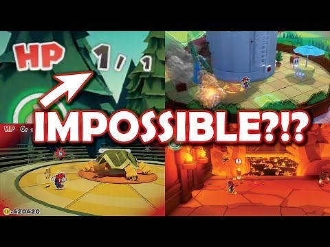1 HP CHALLENGE Paper Mario: The Origami King IMPOSSIBLE CHALLENGE?