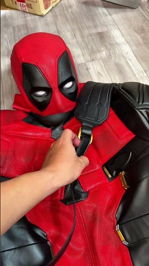 A combination of Deadpool's half-shell mask and the full costume with accessories. #deadpool