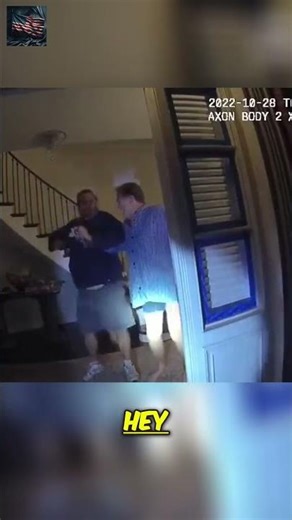 Bodycam uncensored: Father and son fight over hammer, then WHACK #shorts