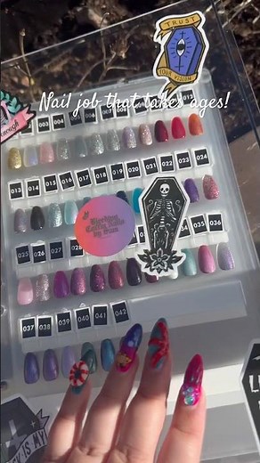 Nail art job that takes ages!!! #shorts #nails #nailart