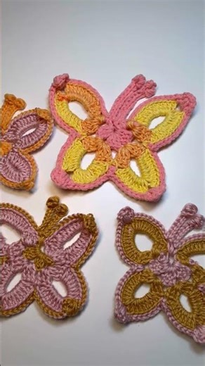 crochet butterfly 🦋 #crochet #handmade #diy
