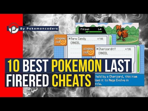 Pokemon The Last FireRed Cheat Codes Collection - 100% Working Cheats!
