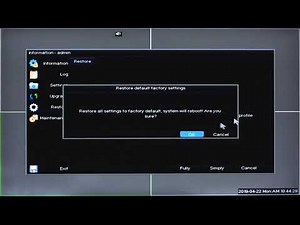 How to Restore DVR P6SPRO