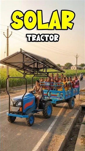 Amazing Solar Tractor Machine in Action 🔥