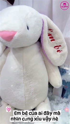 🐰 Thỏ Bông Thêu Tên Theo Yêu Cầu – Quà Tặng Cá Nhân Hóa Dễ Thương & Ý Nghĩa