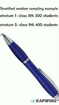 Stratified Random Sampling||With example.
