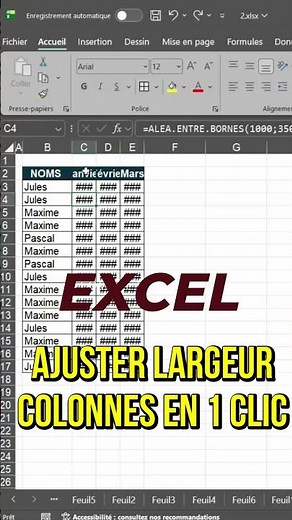 Adjust your Excel columns in 1 click (magic trick)
