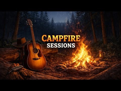 Guitar & Harmonica Relaxation 🔥 1 Hour of Campfire Country