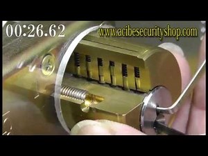 ピッキング実演！ 『カットシリンダー ～ ピンシリンダー編』人気NO.1 ピッキング練習用カットシリンダー販売中！