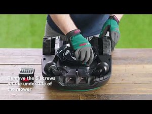 Bosch Indego Installation: Replacing the battery