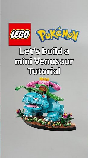 LEGO Pokémon mini Venusaur MOC Tutorial 🌸 🍃 #legopokemon #legomoc #legotutorial #venusaur