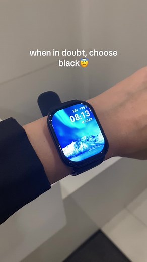 Always end up in black✨✨#smartwatc