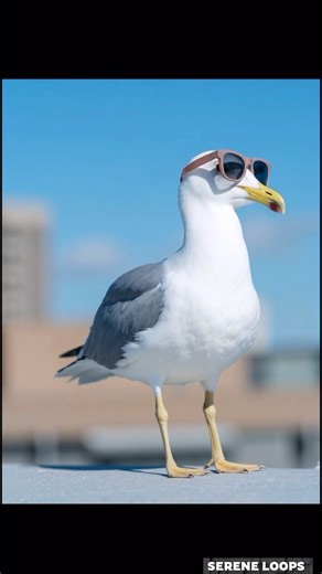 Cool Seagull on Stage 🕶️ | 8K Hyper-Realistic 3D Animal Theater Animation