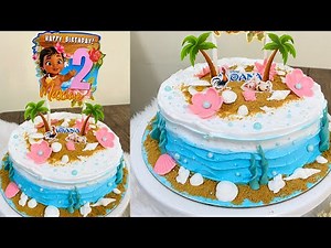 WAVE CAKE | MOANA CAKE | TUTORIAL