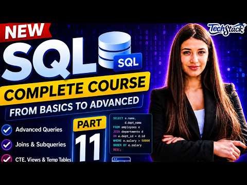 SQL for Beginners in Hindi (Part 11) | Zero to Hero with AI | Free SQL Training | Techstack Academy