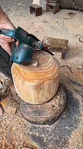 make a chair out of a block of wood #woodcarving #woodart #woodworking | woodart1998
