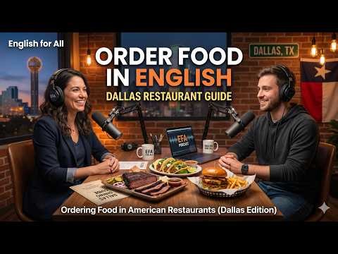 How to Order Food in English 🍖 | Dallas Restaurant Guide for Beginners