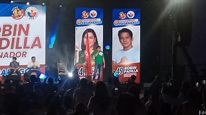 299K views · 10K reactions | TINGNAN: Naghandog ng awit ang kandidatong senador na si Robin Padilla sa proclamation rally ng PDP-Laban Cusi wing sa San Mateo, Rizal Sabado. Napaindak naman ang kapwa senatorial candidate na si Rey Langit habang nangangampanya. #Halalan2022 | via Jeffrey Hernaez, ABS-CBN News BASAHIN ang buong ulat: https://news.abs-cbn.com/news/03/05/22/cusi-group-to-formally-proclaim-sara-pdp-laban-vp-bet | ABS-CBN News | Facebook