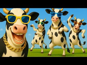 “🐄 FUNNY COW DANCE 😂 | Moo Song Remix 2025 | Viral Animal Dance Compilation”