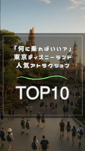 「何に乗ればいい？」東京ディズニーランド 人気アトラクションTOP10
