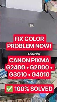 Canon Pixma G2400/G2000 Series Print Head Cleaning