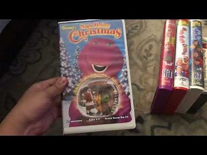 My Christmas VHS Tapes from Barney, The Wiggles and Sesame Street