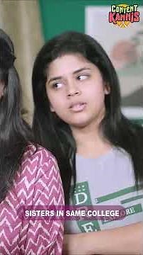 Sisters in Same College 🏫📚 | Ft.Thaafiya & Ragavi | @CONTENTKANNIS | Tamada media