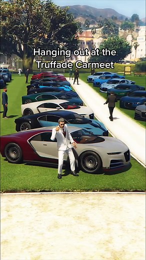 Bugatti Nero Car Meets in GTA 5