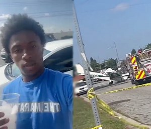 Real Life GTA San Andreas: Small Plane Crashes & Hits A Parked Car In Compton!