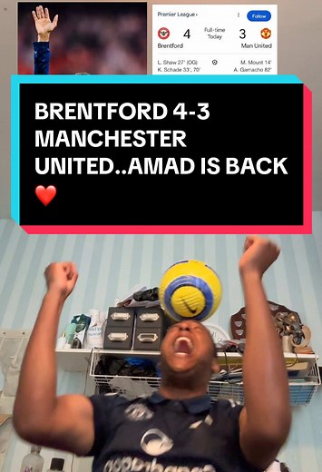 Amad Diallo's Stunning Goal vs Brentford Highlights