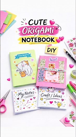 DIY Mini Origami Notebook | Easy Paper Craft Tutorial