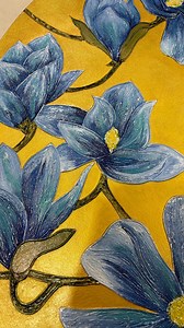 22K views · 2.4K reactions | Another version of my painting… “Art is a form of supremely delicate awareness meaning at-oneness,the state of being at one with the object. The picture must all come out of the artist’s inside.it is the image that lives in the consciousness,alive like a vision,but unknown.” [painting,bedroom, partition wall,canvas painting,flower,floral paintings,interior design,decoration,decor,artwork,art,architecture] | Palak artisan studio | Facebook